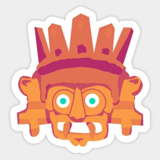 Tlaloc (Orange Version) Sticker